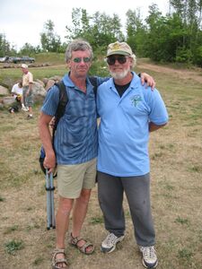 Duster with his caddie Sammy Juisto at 2007 Pro Worlds