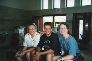 Pete, Terre Carlson and Karen Wendt at Elver Park