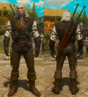 W3 KiW SS Geralt w rynsztunku cechu mantikory