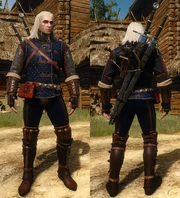 Geralt w wyśmienitym rynsztunku szkoły kota