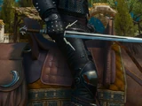 Arcymistrzowski srebrny miecz wilka z Kaer Morhen