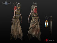 Grafika koncepcyjna upiora z gry Wojna Krwi: Wiedźmińskie Opowieści