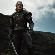 Geralt w serialu Wiedźmin Netflixa