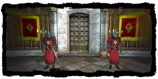 the guards inside the Cloister