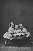 Prince William, Princess Charlotte, & Prince Henry, children of the Crown Prince and Crown Princess of Prussia, Windsor 1863