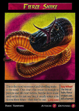 Fierce Snake Card Fierce Snake Card