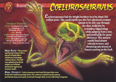 Coelurosauravus front