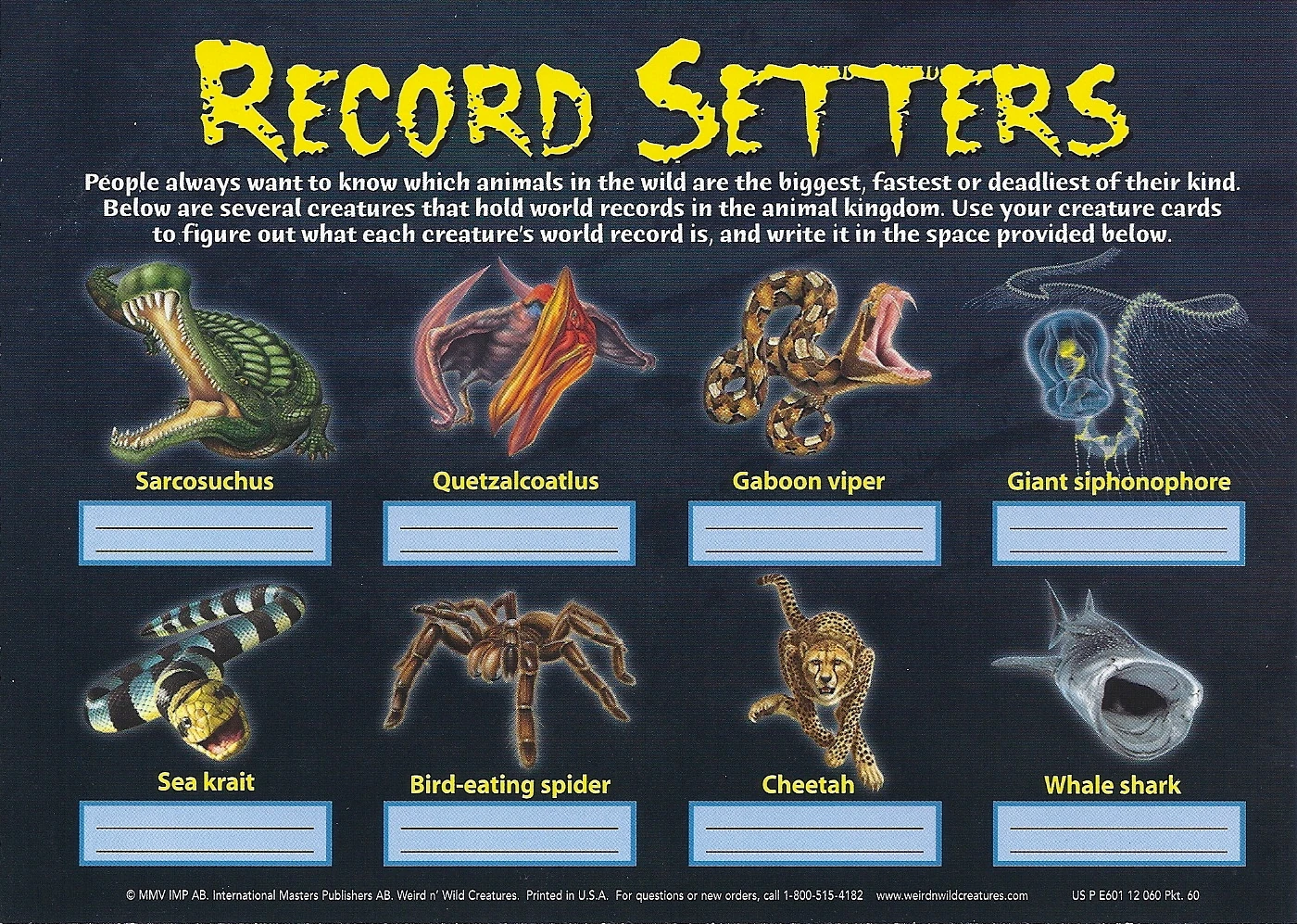 Monster Mania 61 | Weird n' Wild Creatures Wiki | Fandom