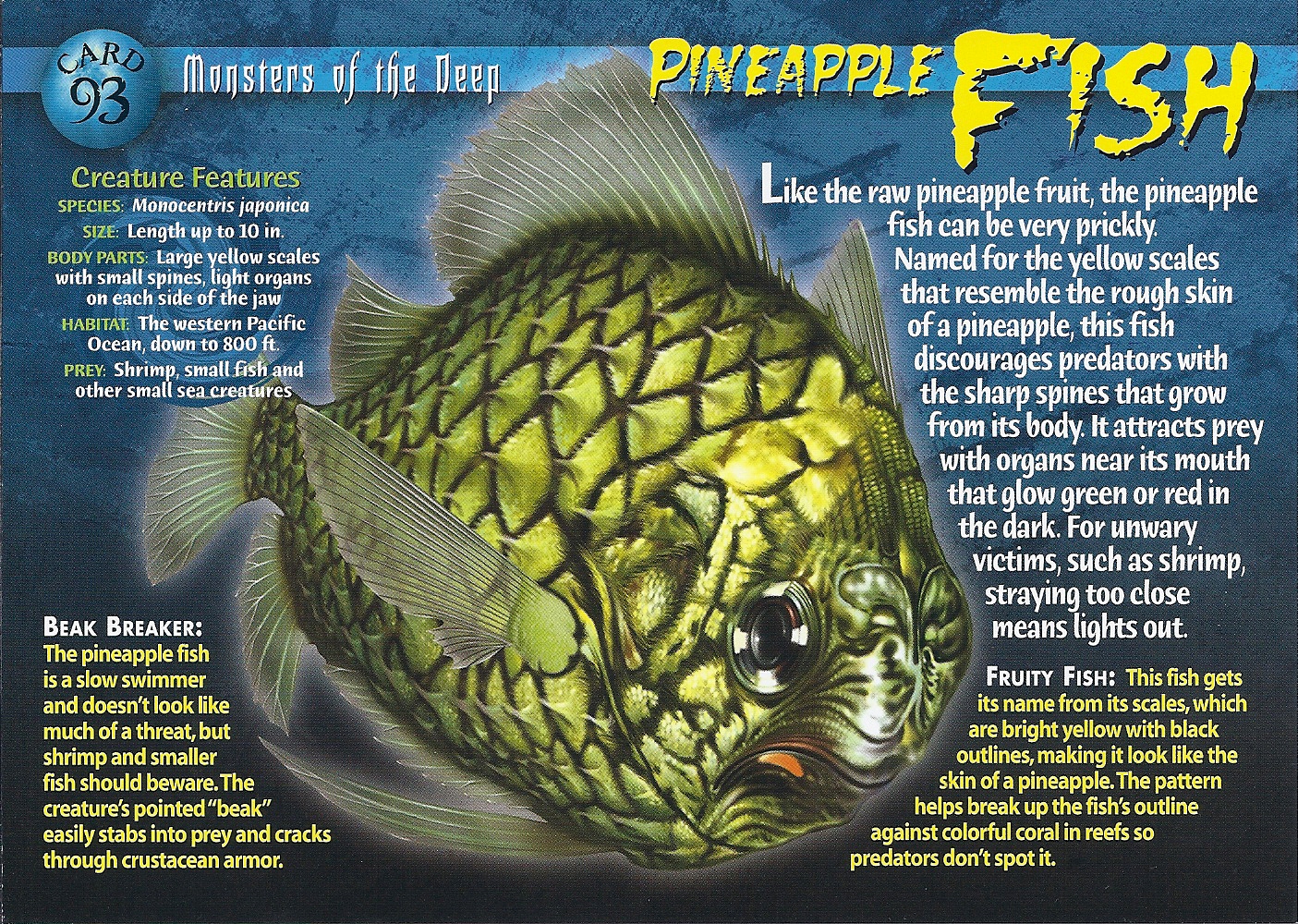 Pineapple Fish, Weird n' Wild Creatures Wiki