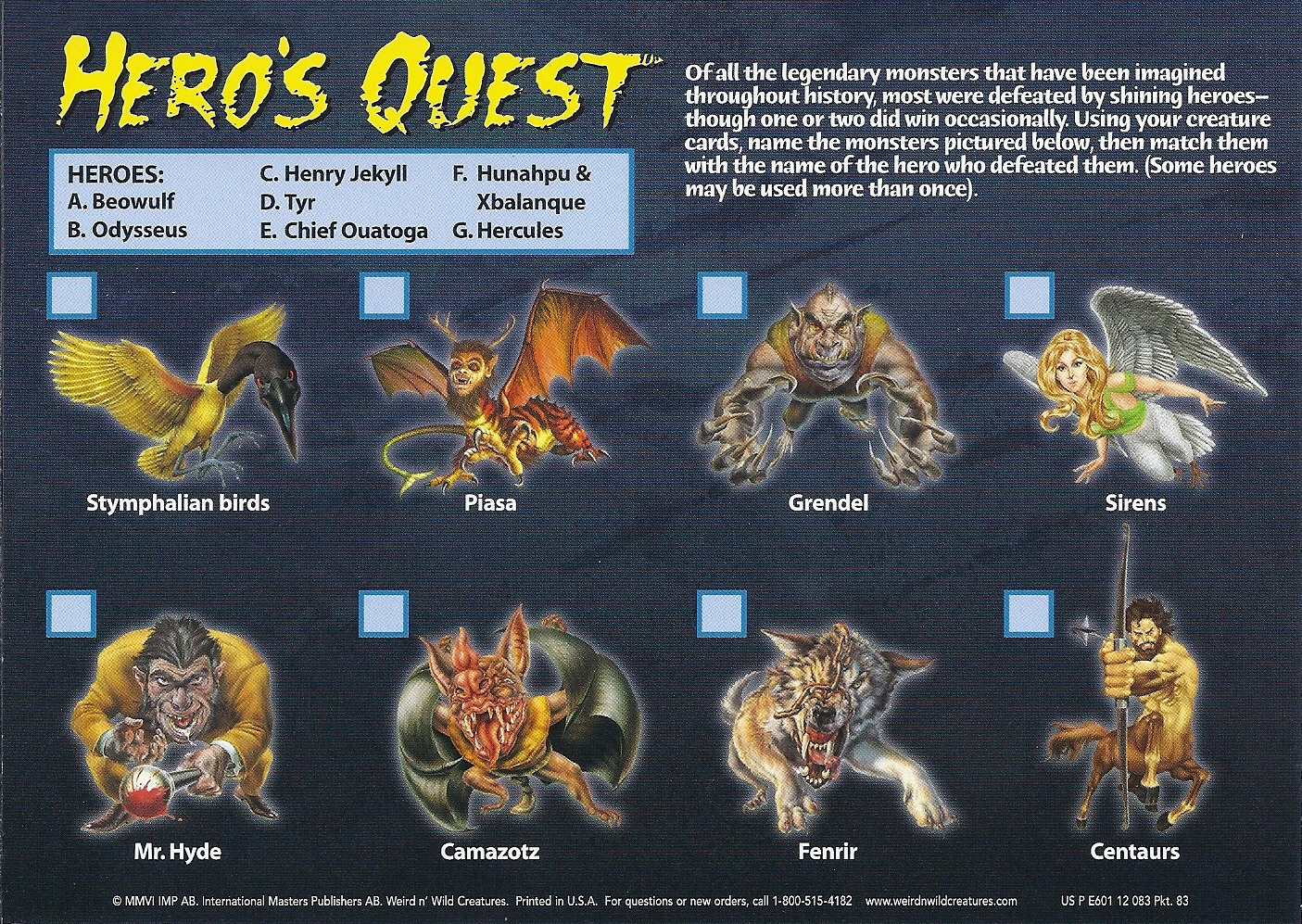 Monster Mania 91 | Weird n' Wild Creatures Wiki | Fandom