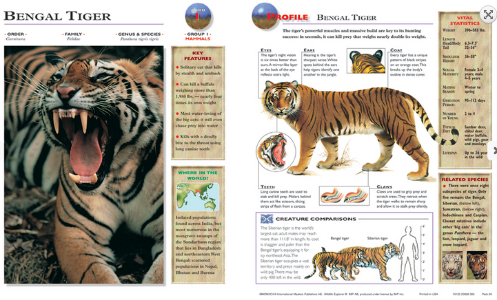 Bengal Tiger, Weird n' Wild Creatures Wiki