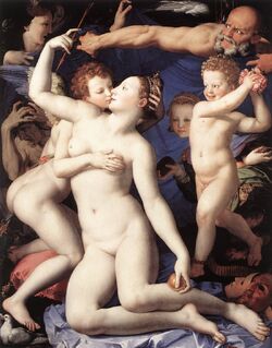 Angelo Bronzino - Venus, Cupid and Time (Allegory of Lust) - WGA3296