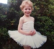 Emma as a young ballerina