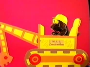 Puppet Wags digging for construction