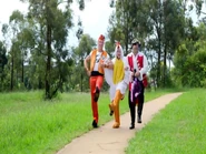 Gino, Jonesy and Captain Feathersword