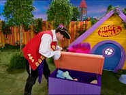 Captain opening the treasure chest