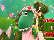 Dorothy dancing in "Dorothy the Dinosaur's Party" epilogue