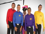 The Wiggles and Captain Feathersword in blooper from "Hello Over There"