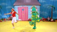 Laugh-a-lot and Dorothy are dancing to pointing their fingers and do the twist
