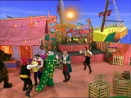 The Land Wiggly Friends, the pirates, and the music bug