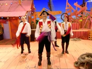 Captain Feathersword dancing