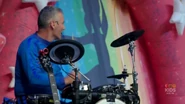 Anthony playing the drums