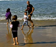 Antonio and Anthony running
