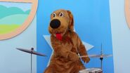 Wags playing drums in "Ready, Steady, Wiggle! (TV Series 5)"
