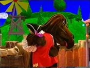 Wags and Captain hugging