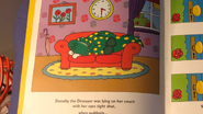 Dorothy sleeping in "Dorothy the Dinosaur and her Magic Hat"