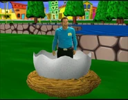 Anthony fully hatched from the duck's egg