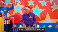 Jeff playing the Yamaha YC-10 ("Red Starry Keyboard")