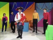 Captain Feathersword greeting everyone