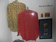 The Wiggles' original plaid shirts displayed at the Powerhouse Museum