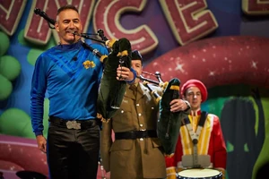 Anthony and his bagpipes