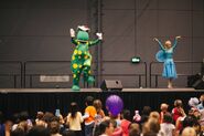 Dorothy and Fairy Clare at a show