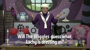 "Will The Wiggles guess what Lachy is dressing as?"