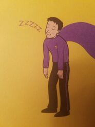 Jeff sleeping in "The Wiggles and Friends Song & Activity Book"