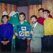 Dark grape, green, crimson, goldenrod