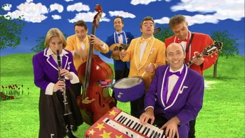 The unnamed identically-dressed musicians from .