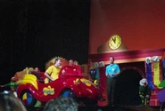 The Big Red Car in Yule Be Wiggling Christmas Show