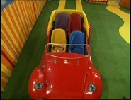 The inside of the second car.