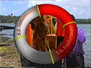 The S.S. Feathersword life preserver transition