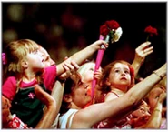 The audience in "Yule Be Wiggling Christmas Show"