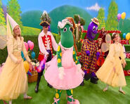 Dorothy ballet dancing in "Dorothy the Dinosaur's Party"