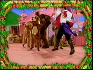 Captain Feathersword teaching Wags and the Wagettes the "Yo-Ho-Ho" dance