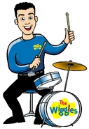 Cartoon Anthony playing his Drums in Early-2003