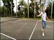 Greg playing tennis