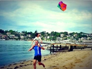 Antonio and Anthony at the beach