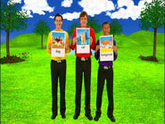 The Professional Wiggles holding animal words